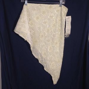 FINAL MARKDOWN Women's Raiment Fashions Beaded Lined Lace Shawl